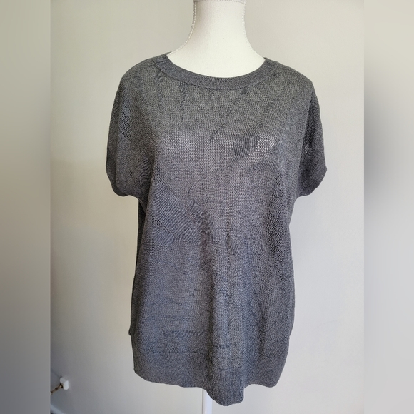 ALL SAINTS Palm Tee Knitted in Gray - Picture 2 of 5